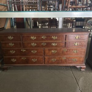 Vintage Solid Wood Dresser - 12 Drawers