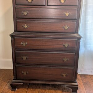 Handmade cherry wood 7 drawer dresser with brass hardware