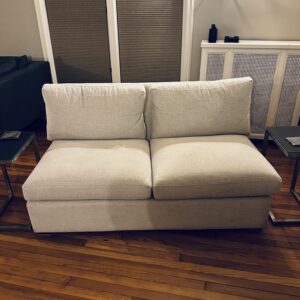 Pearl upholstered loveseat